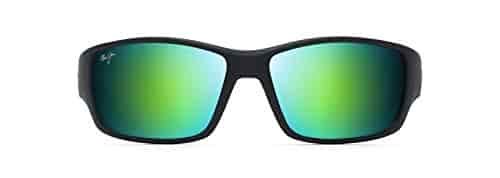 Maui Jim Men's's Local Kine w/ Patented PolarizedPlus2 Lenses Polarized Wrap Sunglasses, Black/Tran Green/Lt Trans Grey/Green Mirror Polarized, Large Maui Jim Men's's Local Kine w/ Patented PolarizedPlus2 Lenses Polarized Wrap Sunglasses, Black/Tran Green/Lt Trans Grey/Green Mirror Polarized, Large