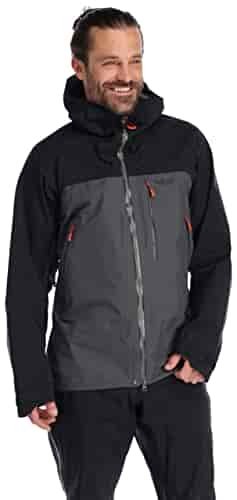 Rab Men's Latok Mountain GTX Jacket Waterproof Breathable Gore-Tex Jacket for Skiing and Snowboarding - Black/Graphene - X-Large Rab Men's Latok Mountain GTX Jacket Waterproof Breathable Gore-Tex Jacket for Skiing and Snowboarding - Black/Graphene - X-Large