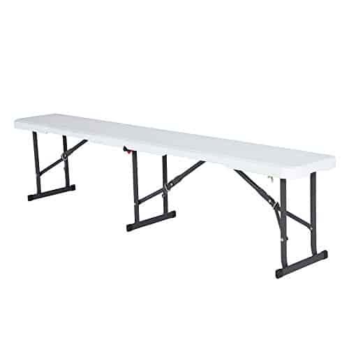 Lifetime 80305 Portable Folding Bench , White Lifetime 80305 Portable Folding Bench , White