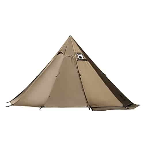 OneTigris Northgaze 2~4 Person Tipi Hot Tent with Stove Jack, 4 Season Lightweight Waterproof Wind-Resistant for Camping Backpacking Hiking Hunting Fishing