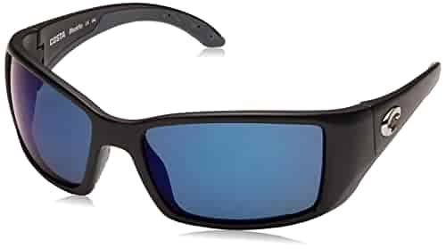 Costa Del Mar Men's Blackfin Polarized Round Sunglasses, Matte Black/Grey Blue Mirrored Polarized-580P, 62 mm Costa Del Mar Men's Blackfin Polarized Round Sunglasses, Matte Black/Grey Blue Mirrored Polarized-580P, 62 mm