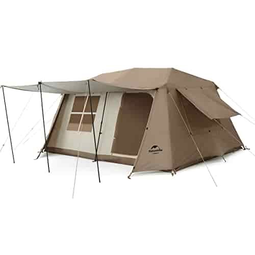 Naturehike Village 3/4/ 5/6 Person / 8 Person Camping Tent with Rooms, 4 Season Instant Family Cabin Tent with Two Rooms & One Hall, 5 Large Mesh Windows,Divided Curtain for Separated Room Naturehike Village 3/4/ 5/6 Person / 8 Person Camping Tent with Rooms, 4 Season Instant Family Cabin Tent with Two Rooms & One Hall, 5 Large Mesh Windows,Divided Curtain for Separated Room