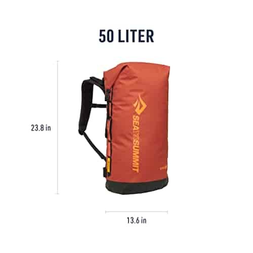 Sea to Summit Big River Dry Backpack with Adjustable Harness, 50 Liter, Picante Red Sea to Summit Big River Dry Backpack with Adjustable Harness, 50 Liter, Picante Red
