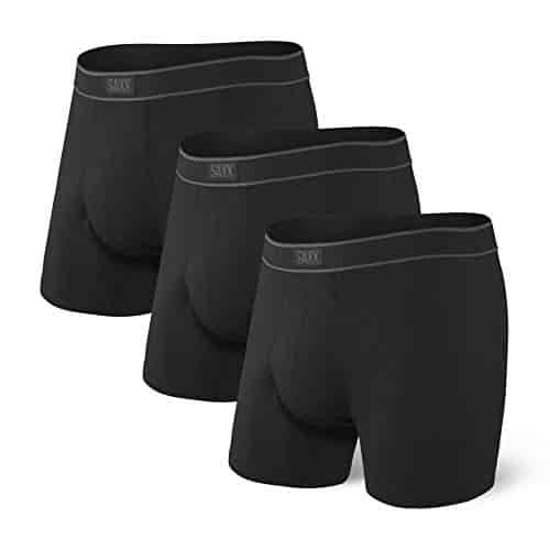 SAXX Underwear Men's Boxer Briefs - DAYTRIPPER Men’s Underwear - Boxer Briefs with Built-In BallPark Pouch Support – Underwear for Men, Pack of 3,Black,Medium SAXX Underwear Men's Boxer Briefs - DAYTRIPPER Men’s Underwear - Boxer Briefs with Built-In BallPark Pouch Support – Underwear for Men, Pack of 3,Black,Medium