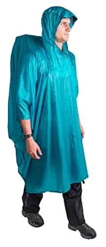 Sea to Summit Ultra-SIL Nano Tarp Poncho 4-in-1 Raincoat, Pack Cover, Groundsheet, and Shelter, Pacific Blue Sea to Summit Ultra-SIL Nano Tarp Poncho 4-in-1 Raincoat, Pack Cover, Groundsheet, and Shelter, Pacific Blue