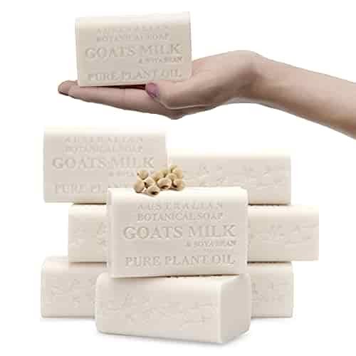 Australian Botanical Soap, Goat's Milk & Soya Bean Oil Pure Plant Oil Soap, 6.8 oz. 193g Bars - 8 Count Australian Botanical Soap, Goat's Milk & Soya Bean Oil Pure Plant Oil Soap, 6.8 oz. 193g Bars - 8 Count