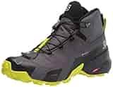 Salomon Men's Cross Hike MID GTX, Magnet/Black/Lime Punch, 11 Salomon Men's Cross Hike MID GTX, Magnet/Black/Lime Punch, 11