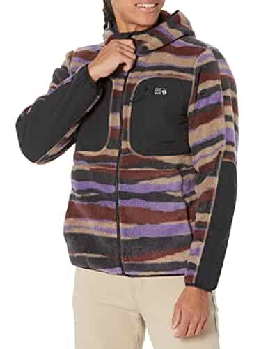 Mountain Hardwear Men's Standard HiCamp Fleece Hoody, Trail Dust Landscape, Small