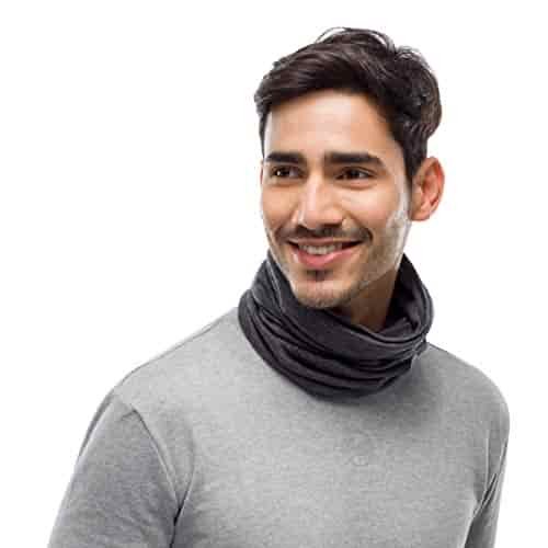 BUFF Multifunctional Neckwear Lightweight Merino Wool Worn 12+ Ways, Grey BUFF Multifunctional Neckwear Lightweight Merino Wool Worn 12+ Ways, Grey