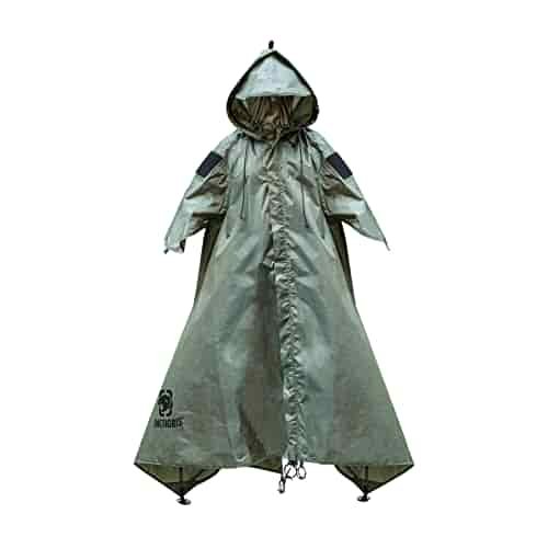 OneTigris TENTSFORMER Raincoat, Bushcraft Poncho Tent, Multiuse Waterproof Rain Cover for Men Women Adults OneTigris TENTSFORMER Raincoat, Bushcraft Poncho Tent, Multiuse Waterproof Rain Cover for Men Women Adults