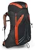 Osprey Exos 48 Men's Backpacking Backpack, Blaze Black, Medium Osprey Exos 48 Men's Backpacking Backpack, Blaze Black, Medium