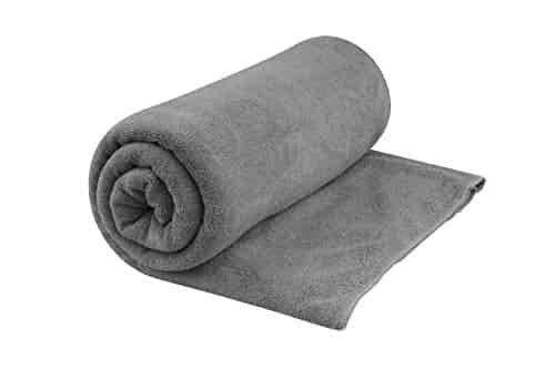 Sea to Summit Tek Towel, Plush Camping and Travel Towel, X-Large / Beach Towel, Grey