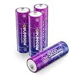 Deleepow Rechargeable AA Batteries, 1.5V 3200mWh Lithium Rechargeable AA Batteries, Long Lasting Double A Battery, 1500 Cycles, 4-Pack Deleepow Rechargeable AA Batteries, 1.5V 3200mWh Lithium Rechargeable AA Batteries, Long Lasting Double A Battery, 1500 Cycles, 4-Pack