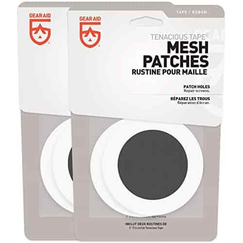 GEAR AID Tenacious Tape Mesh Patches for Tent and Bug Screen Repair, 3” Rounds, 2 Pack GEAR AID Tenacious Tape Mesh Patches for Tent and Bug Screen Repair, 3” Rounds, 2 Pack