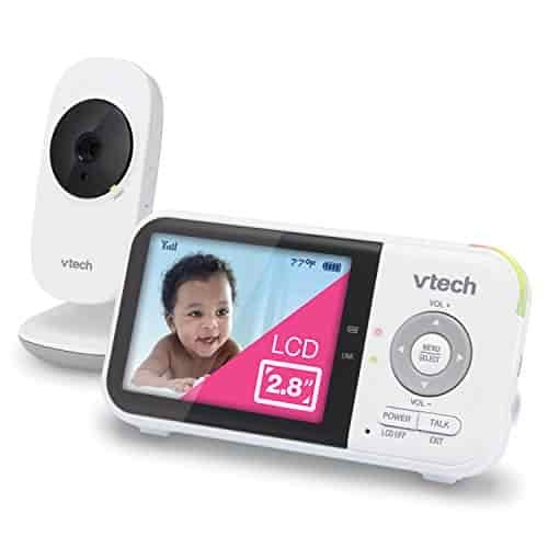 VTech VM819 Video Baby Monitor with 19 Hour Battery Life, 1000ft Long Range, 2.8” Display, Auto Night Vision, 2Way Audio Talk, Temperature Sensor and Lullabies VTech VM819 Video Baby Monitor with 19 Hour Battery Life, 1000ft Long Range, 2.8” Display, Auto Night Vision, 2Way Audio Talk, Temperature Sensor and Lullabies