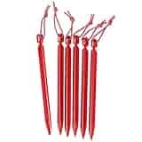 MSR Groundhog Tent Stake Kit, 6-Pack, Regular - 7.5-Inch , Red MSR Groundhog Tent Stake Kit, 6-Pack, Regular - 7.5-Inch , Red