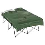 Outsunny 2-Person Folding Camping Cot Portable Outdoor Bed Set with Sleeping Bag, Inflatable Air Mattress, Comfort Pillows and Carry Bag, Soft and Comfortable for Outdoor Travel Camp Beach Vacation Outsunny 2-Person Folding Camping Cot Portable Outdoor Bed Set with Sleeping Bag, Inflatable Air Mattress, Comfort Pillows and Carry Bag, Soft and Comfortable for Outdoor Travel Camp Beach Vacation