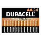Duracell - CopperTop AA Alkaline Batteries - long lasting, all-purpose Double A battery for household and business - 24 Count Duracell - CopperTop AA Alkaline Batteries - long lasting, all-purpose Double A battery for household and business - 24 Count