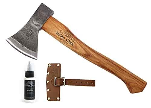 1844 Helko Werk Germany Traditional Rheinland Hatchet - Made in Germany Camping Hatchet and Bushcraft Hatchet for Bushcraft, Backpacking, campfires and throwing hatchet, Handmade German Hatchet - Head 1.25 lbs, Handle 14 in. (11326) 1844 Helko Werk Germany Traditional Rheinland Hatchet - Made in Germany Camping Hatchet and Bushcraft Hatchet for Bushcraft, Backpacking, campfires and throwing hatchet, Handmade German Hatchet - Head 1.25 lbs, Handle 14 in. (11326)