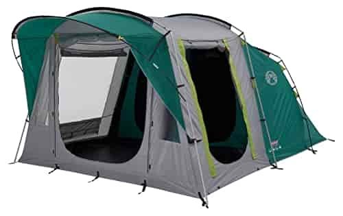Coleman Tent Oak Canyon 4, 4 Person Family Tent with Blackout Bedroom Technology, 4 Man Camping Tent with 2 Extra Dark Sleeping Cabins, 100 Percent Waterproof, Easy to Pitch Coleman Tent Oak Canyon 4, 4 Person Family Tent with Blackout Bedroom Technology, 4 Man Camping Tent with 2 Extra Dark Sleeping Cabins, 100 Percent Waterproof, Easy to Pitch