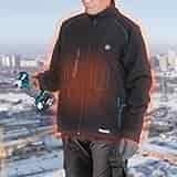 Makita DCJ205ZL 18V LXT Heated Jacket, Only (Black, L), Large