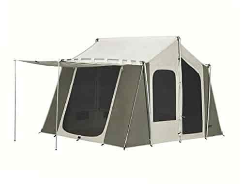 KODIAK CANVAS 12x9 Canvas Cabin Tent, Tan, One Size KODIAK CANVAS 12x9 Canvas Cabin Tent, Tan, One Size