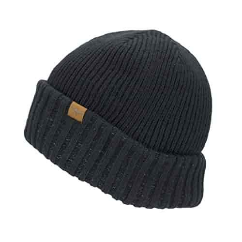 SEALSKINZ Unisex Waterproof Cold Weather Roll Cuff Beanie, Black, Large/X-Large SEALSKINZ Unisex Waterproof Cold Weather Roll Cuff Beanie, Black, Large/X-Large