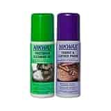 Nikwax Fabric and Leather Footwear Clean/Waterproof DUO-Pack, Sponge-On , 8.4 oz. / 250ml Nikwax Fabric and Leather Footwear Clean/Waterproof DUO-Pack, Sponge-On , 8.4 oz. / 250ml