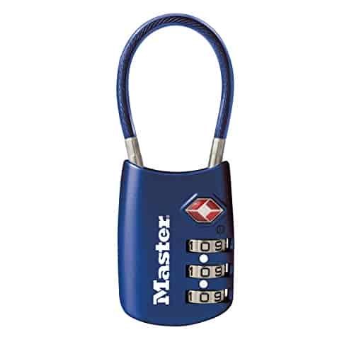 Master Lock 4688D Set Your Own Combination TSA Approved Luggage Lock, 1 Pack, Blue