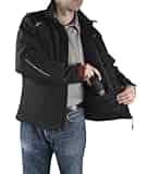 BOSCH mens Only 12V Max Heated Jacket Kit with Portable Power Adapter Size Small, Black, Small US
