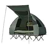 Tangkula 2-Person Outdoor Camping Tent Cot, Foldable Camping Tent with Air Mattress & Sleeping Bag, Waterproof Elevated Camping Tent with Carry Bag, Portable Camping Tent Cot Tangkula 2-Person Outdoor Camping Tent Cot, Foldable Camping Tent with Air Mattress & Sleeping Bag, Waterproof Elevated Camping Tent with Carry Bag, Portable Camping Tent Cot