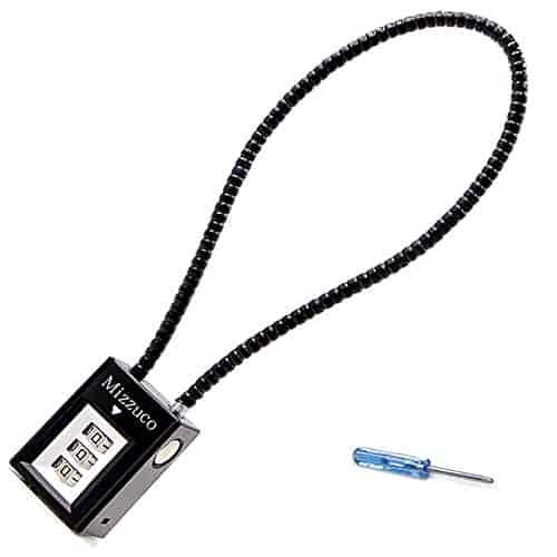 Mizzuco Trigger Lock 3 Digit Combination 15 Inch Gun Cable Lock,Gun Trigger Lock (0.4)