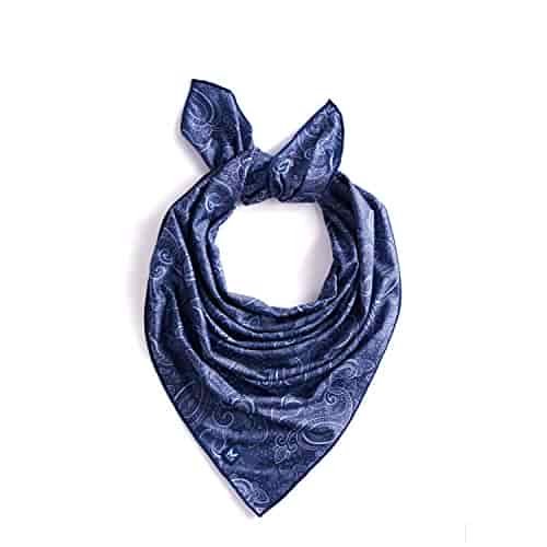 MISSION Cooling Bandana- Adjustable, Cools Instantly When Wet, UPF 50- Blue Paisley MISSION Cooling Bandana- Adjustable, Cools Instantly When Wet, UPF 50- Blue Paisley