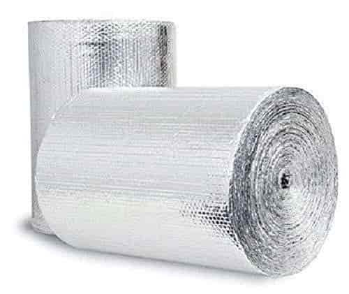 US Energy Products Continuous Double Foil Insulation Reflective Bubble Roll - 36'' (36'' x 10FT) R8, Silver
