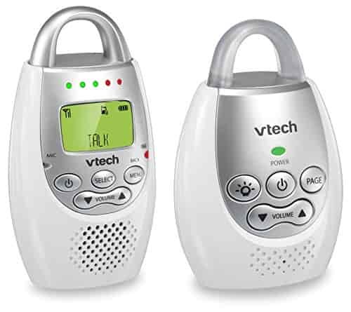 VTech DM221 Audio Baby Monitor with up to 1,000 ft of Range, Vibrating Sound-Alert, Talk Back Intercom & Night Light Loop, White/Silver VTech DM221 Audio Baby Monitor with up to 1,000 ft of Range, Vibrating Sound-Alert, Talk Back Intercom & Night Light Loop, White/Silver