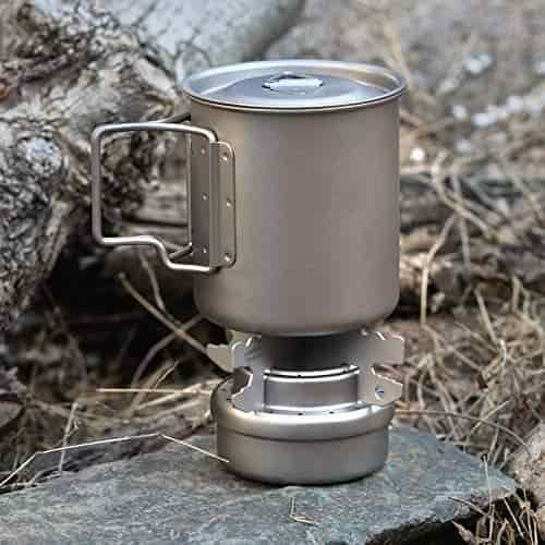 Lixada Titanium Alcohol Stove & Rack Combo Set Mini Ultralight Portable Liquid Alcohol Stove with Cross Stand Stove Rack Support Stand Lixada Titanium Alcohol Stove & Rack Combo Set Mini Ultralight Portable Liquid Alcohol Stove with Cross Stand Stove Rack Support Stand