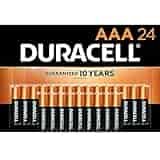 Duracell - CopperTop AAA Alkaline Batteries - Long Lasting, All-Purpose Triple A Battery for Household and Business - 24 Count Duracell - CopperTop AAA Alkaline Batteries - Long Lasting, All-Purpose Triple A Battery for Household and Business - 24 Count