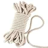 Tenn Well 10mm Macrame Cord, 50 Feet Thick Cotton Rope Unbleached Twisted Rope for Crafts, Wall Hangings, Plant Hangers, Knotting and Decoration (Beige) Tenn Well 10mm Macrame Cord, 50 Feet Thick Cotton Rope Unbleached Twisted Rope for Crafts, Wall Hangings, Plant Hangers, Knotting and Decoration (Beige)