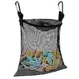 NICOGENA Mesh Clothespin Bag, Storage Organizer with Hook, Clothes Pins Bag Holder, Black NICOGENA Mesh Clothespin Bag, Storage Organizer with Hook, Clothes Pins Bag Holder, Black