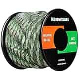 700lb Paracord/Parachute Cord - Type III 7 Strand 100% Nylon Core and Shell 700 lb Tensile Strength (Army Green Camo, 50 Feet) 700lb Paracord/Parachute Cord - Type III 7 Strand 100% Nylon Core and Shell 700 lb Tensile Strength (Army Green Camo, 50 Feet)