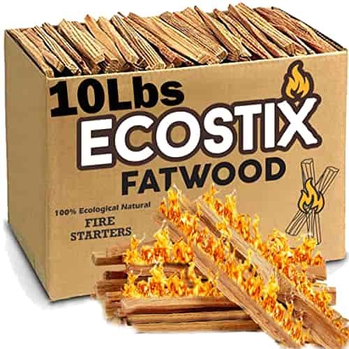 EasyGoProducts Approx. 120 Eco-Stix Fatwood Fire Starter Kindling Firewood Sticks – 100% Organic – Firestarter for Wood Stoves, Fireplaces, Campfires, Bonfires, Year Round, 10 Pounds New EasyGoProducts Approx. 120 Eco-Stix Fatwood Fire Starter Kindling Firewood Sticks – 100% Organic – Firestarter for Wood Stoves, Fireplaces, Campfires, Bonfires, Year Round, 10 Pounds New