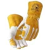 Revco GM1611 Top Grain Leather Cowhide MIG Welding Gloves with Reinforced Palm & Thumb & Index Finger, Seamless Forefinger, 5" Cuff for Extra Protection (Large) Revco GM1611 Top Grain Leather Cowhide MIG Welding Gloves with Reinforced Palm & Thumb & Index Finger, Seamless Forefinger, 5" Cuff for Extra Protection (Large)