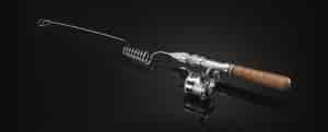 wormy compact fishing rod and reel