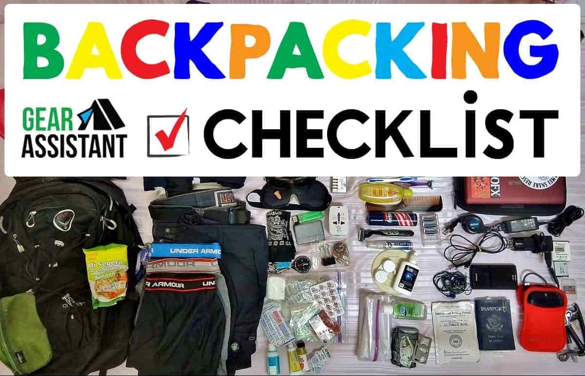 Backpacking Checklist Essentials Gear Advent