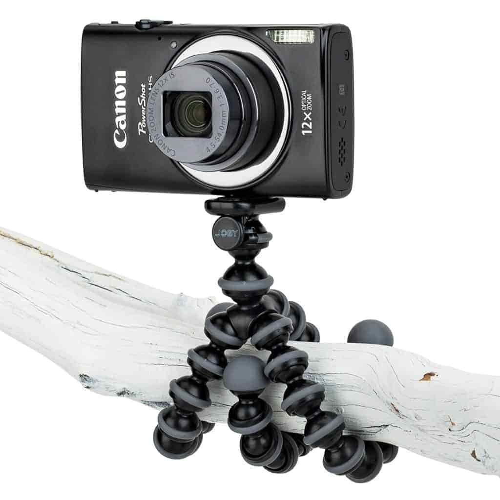 Joby GorillaPod Original review wrapped around branch
