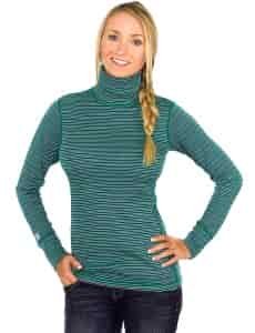 Woolx Women's Merino Wool Turtleneck Midweight Base Layer