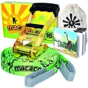Macaco Slackline 16 Metre and Booklet