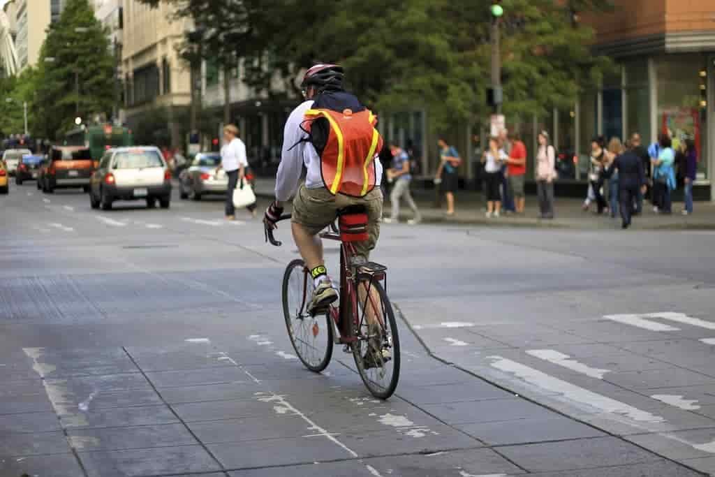 Waterproof backpack for cycling