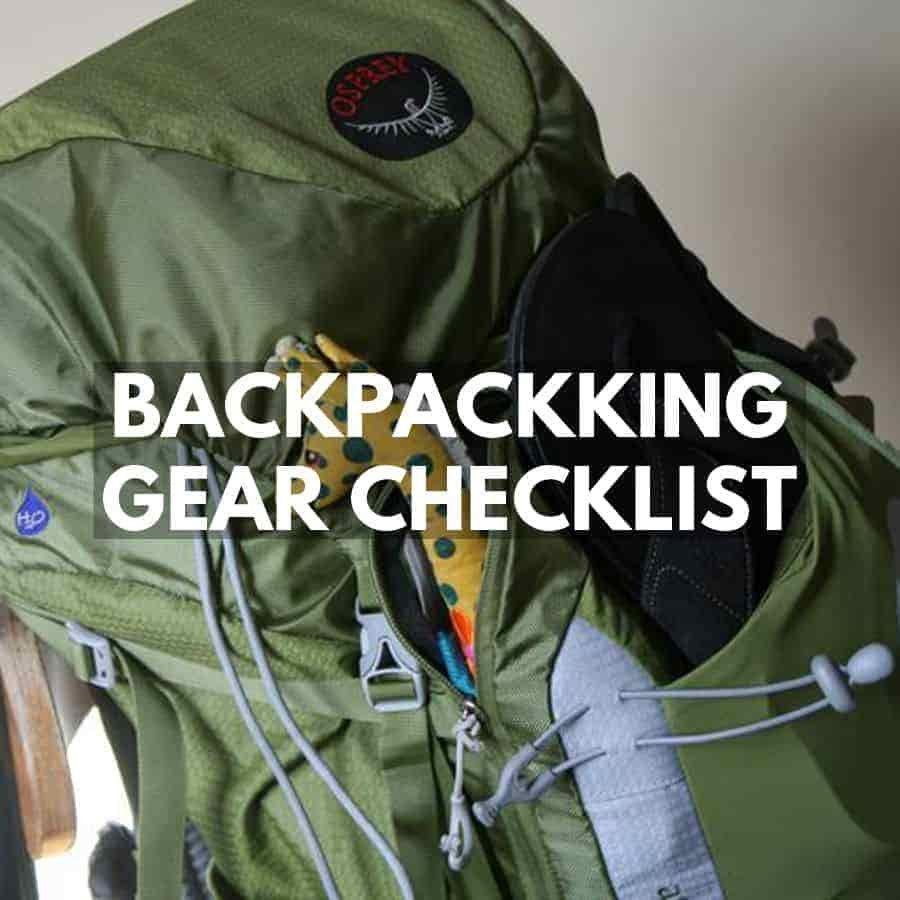 Ultimate backpacking gear checklist