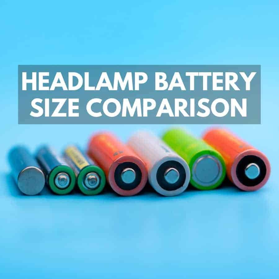 Headlamp Battery Size Comparison